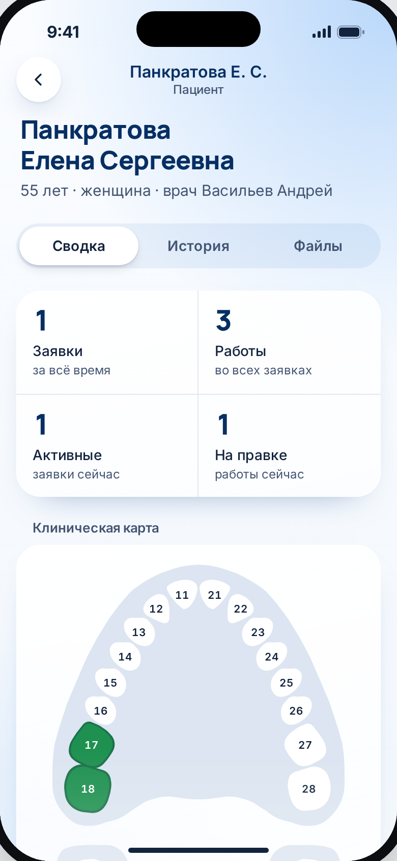Карточка пациента